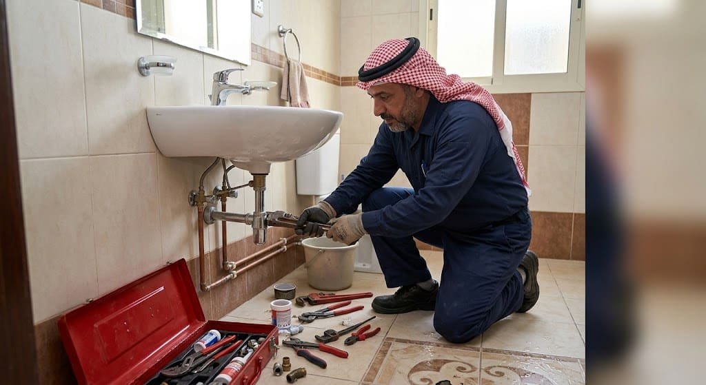 سباك صحي الوطية الكويت لخدمات السباكة والصيانة المنزلية الفورية