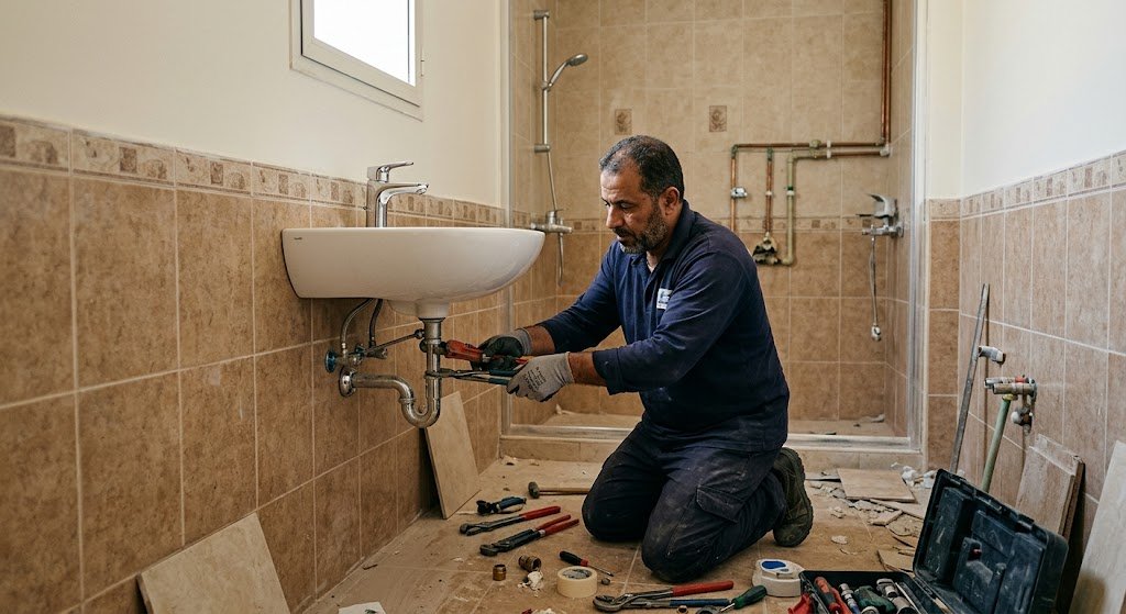 سباك صحي الاندلس الكويت لخدمات السباكة والصيانة المنزلية الفورية