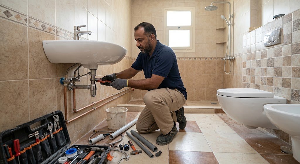سباك صحي ابوفطيره الكويت لخدمات السباكة والصيانة المنزلية الفورية