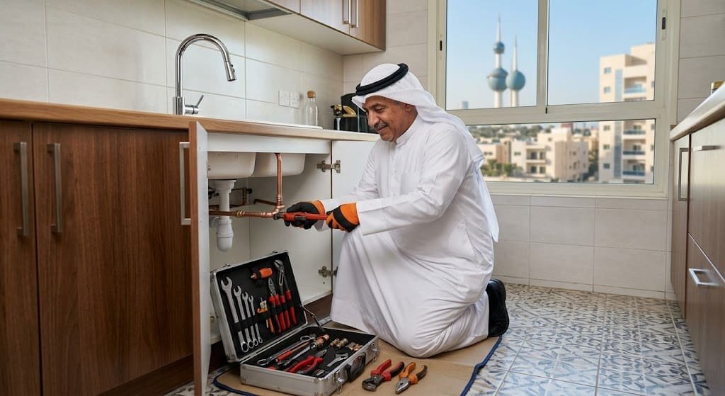 سباك صحي الفنيطيس الكويت لخدمات السباكة والصيانة المنزلية الفورية