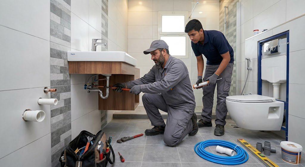 سباك صحي بيان الكويت لخدمات السباكة والصيانة المنزلية المتكاملة