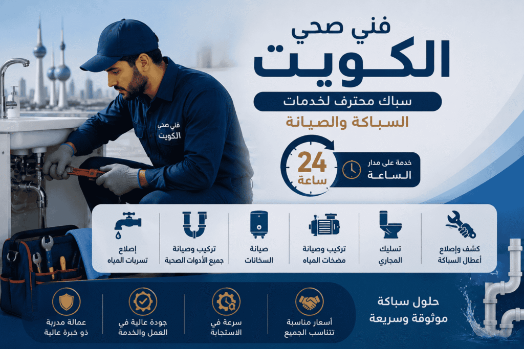 افضل فني صحي الكويت سباك محترف لخدمات السباكة والصيانة 24 ساعة كفاءة عالية